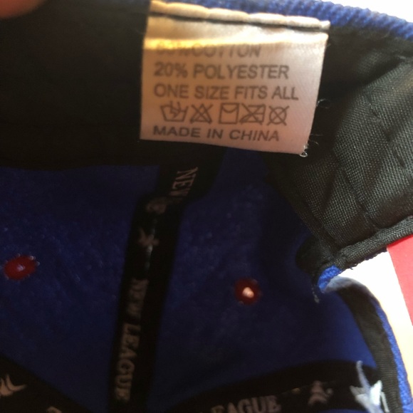 New League Snap Back Hat Glossy Lid American Flag - Picture 6 of 12